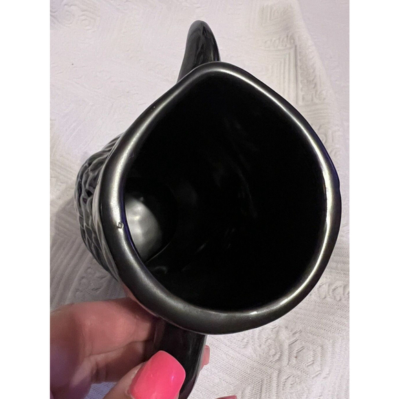 EB Owl Raven Bird Black Mug Coffee Cup EUC - Picture 6 of 8